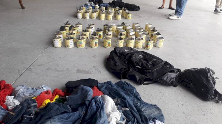 Dos extranjeros detenidos en Esmeraldas al transportar 42 kilos de marihuana en el interior de envases metálicos