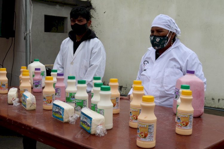 Prefectura de Cotopaxi entregó cuarto  frío para productos lácteos  en Mulaló