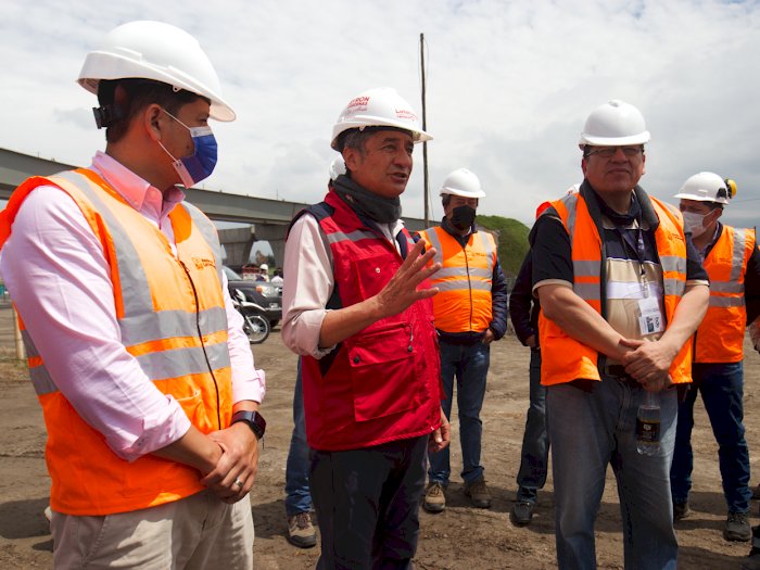 Alcalde de Latacunga verificó avances de obras en el cantón