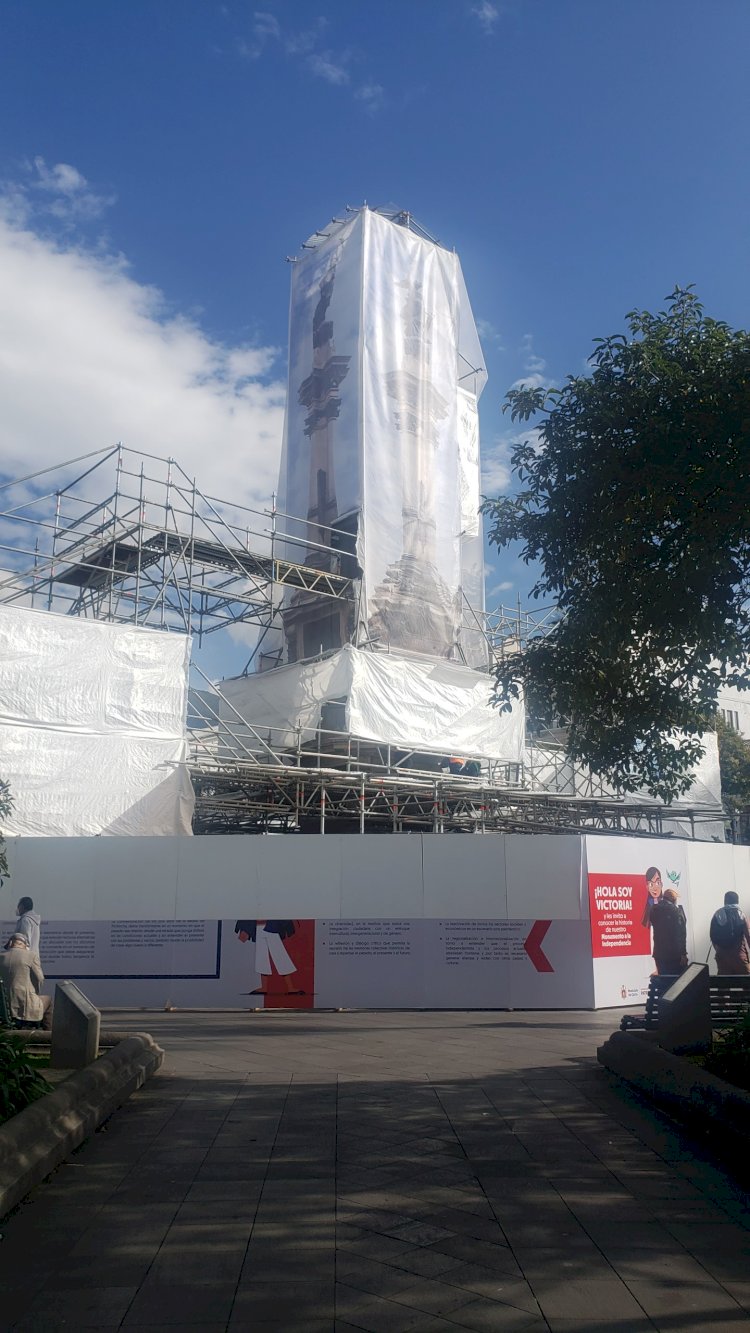 Monumento de la Independencia entró a restauración  
