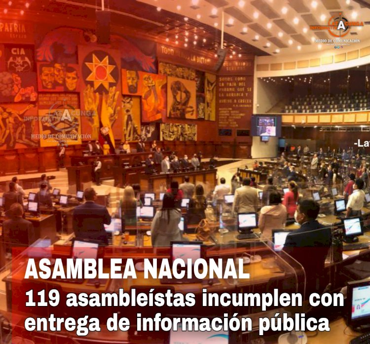 119 asambleístas incumplen con entrega de información pública