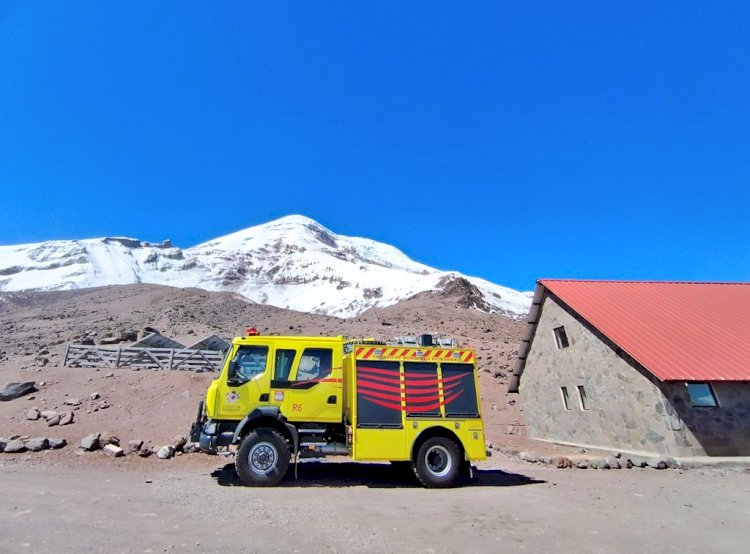 Organismos de primera respuesta atienden emergencia en el nevado Chimborazo 
