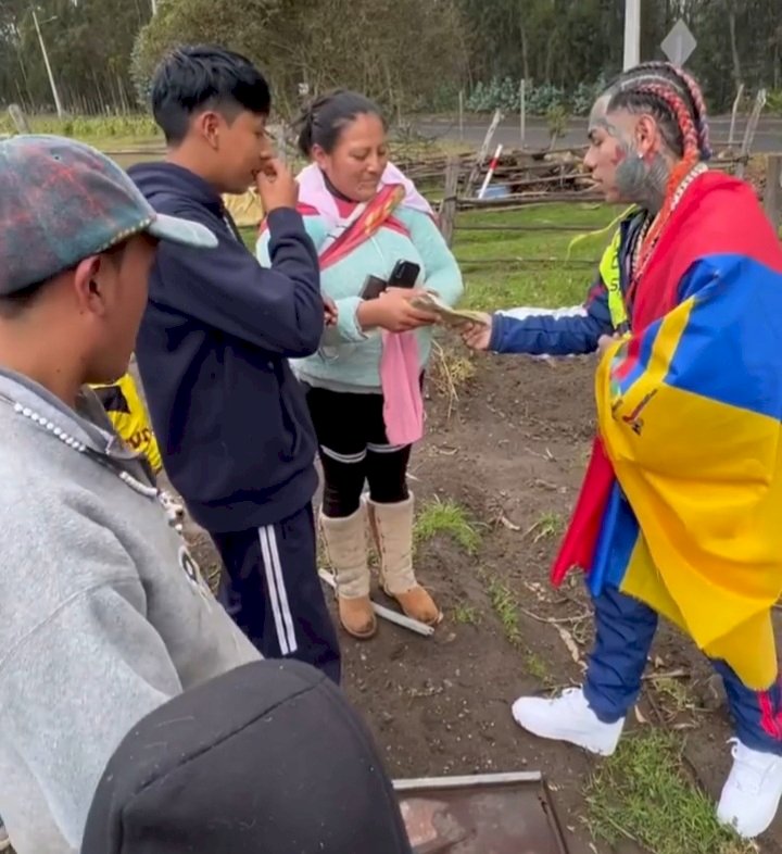 "Rapero Tekashi 6ix9ine" entregó más de 40 mil dólares a habitantes de escasos recursos en Cotopaxi.