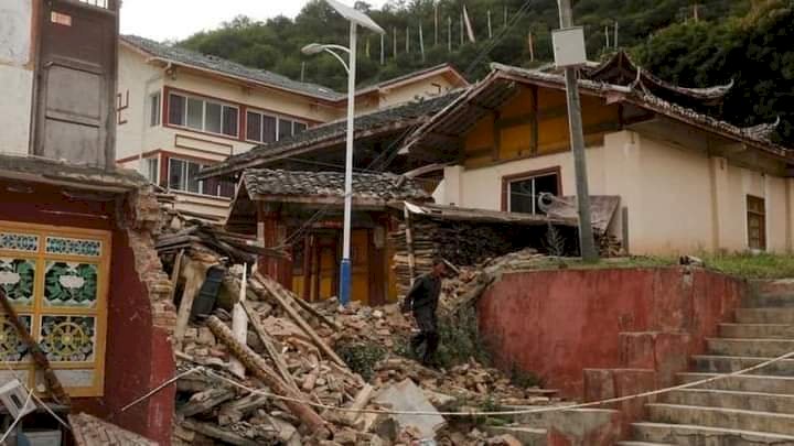 Terremoto de magnitud 6.8 en el centro de China deja hasta el momento 21 fallecidos
