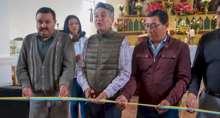 El GAD Municipal de Latacunga, entregó a los habitantes de Aláquez la iglesia restaurada. 