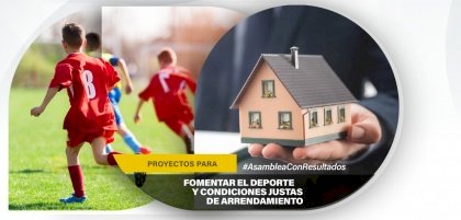 Los legisladores María Álava y Augusto Guamán presentaron proyectos para fomentar el deporte y generar condiciones justas de arrendamiento 