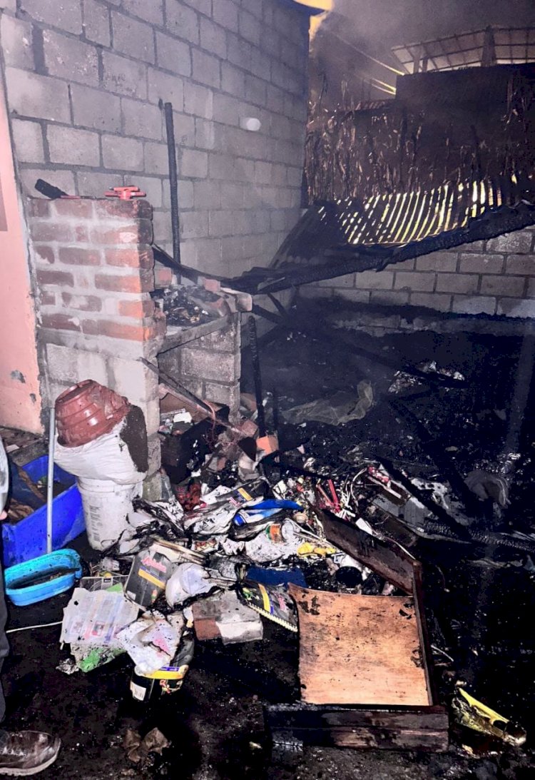 Incendio estructural en Baños provocó un herido