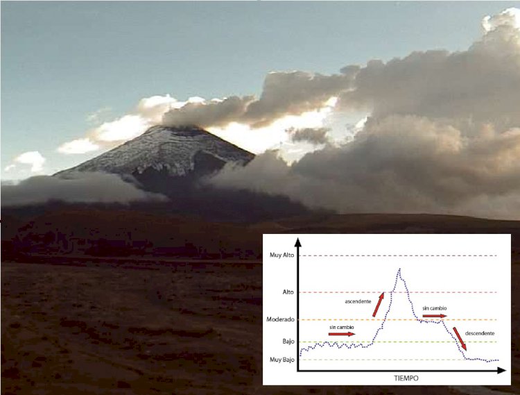 ¿Cómo se califica la actividad de los volcanes del Ecuador?
