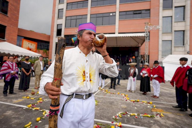La Secretaría de Gestión y Desarrollo de Pueblos y Nacionalidades celebra la ceremonia de pueblos Andinos, el Pawkar Raymi