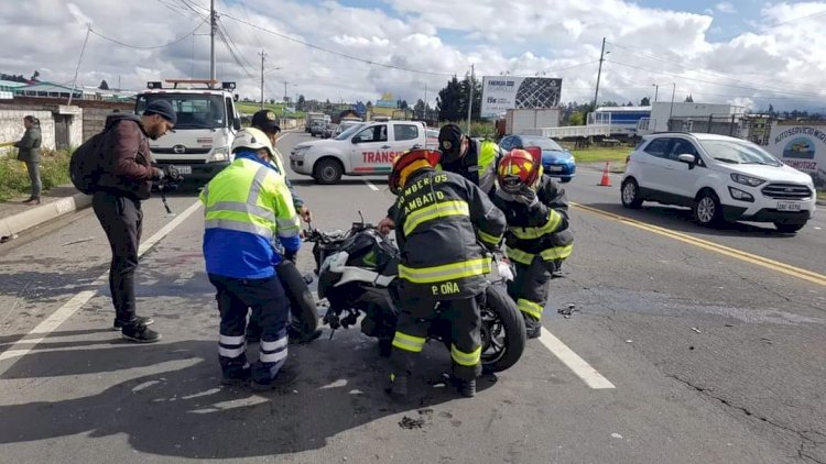 En Río Blanco, Cunchibamba y Río Negro tres siniestros viales dejaron seis heridos el fin de semana en Tungurahua