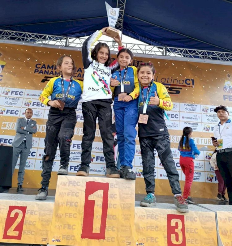 Estudiantes de Ambato triunfan en campeonato Panamericano de BMX