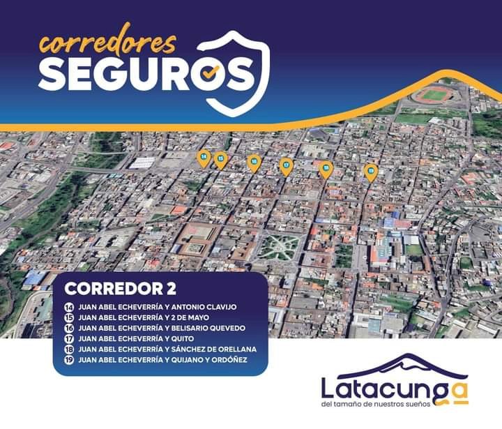 8 Corredores seguros serán fijados en el cantón Latacunga para combatir la delincuencia