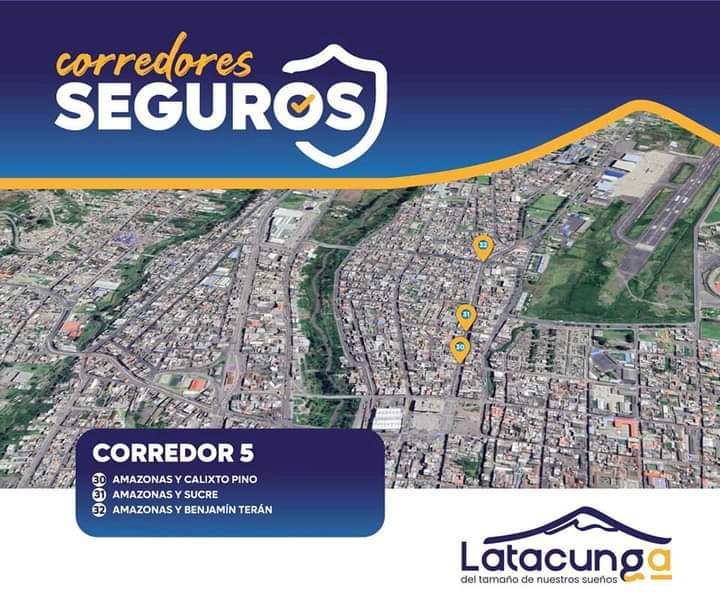8 Corredores seguros serán fijados en el cantón Latacunga para combatir la delincuencia