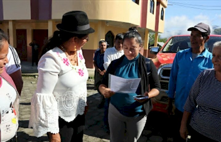 La Prefecta de Cotopaxi, cumplió actividades en territorio en el cantón Pangua y parte del subtrópico de Pujilí.