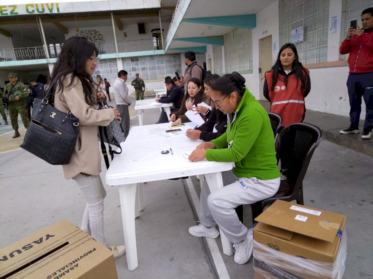 En Cotopaxi se desarrolló el Primer Simulacro para las Elecciones Anticipadas 2023