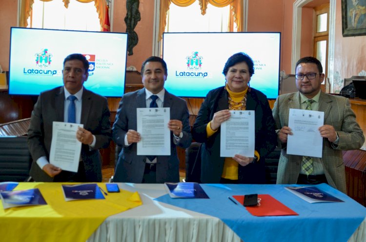 Municipio firma convenio de cooperación interinstitucional con la Escuela Politécnica Nacional 
