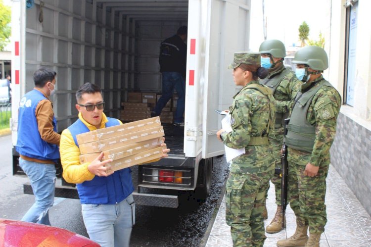 Papeletas electorales serán trasladadas a Cotopaxi con resguardo de las Fuerzas Armadas