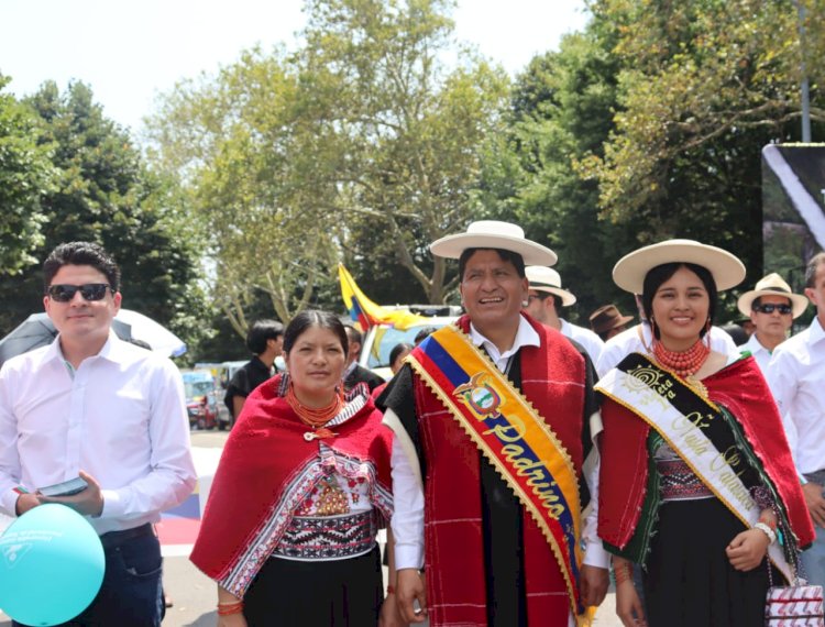 Gobierno Provincial de Tungurahua estuvo presente en el desfile de la ecuatorianidad 
