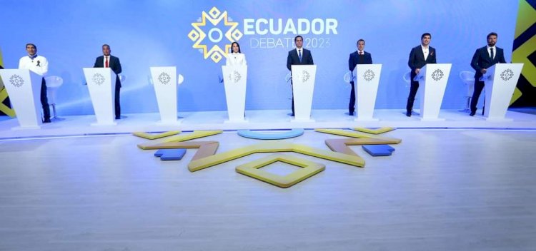 Ecuador Debate 2023 permitió que los candidatos presidenciales expongan planes de trabajo en igualdad de condiciones 