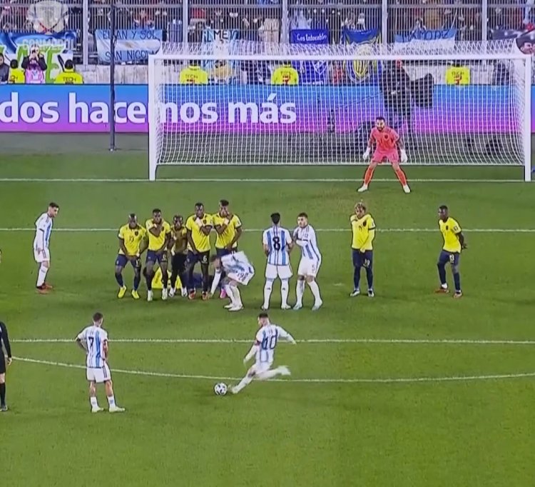 Con golazo de Messi Ecuador perdió su primer partido eliminatorio frente Argentina 
