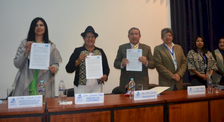 La Prefectura de Cotopaxi, el Patronato Provincial y SOLCA Tungurahua, firmaron convenio interinstitucional para la prevención de enfermedades catastróficas.