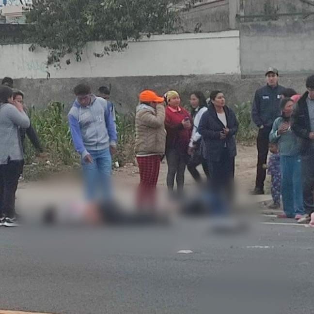 Dos personas fueron atropelladas en Cunchibamba