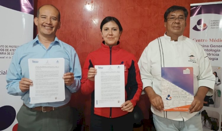 Patronato firmó convenio con Instituto Tecnológico Vicente León y Gremio de Chefs de Cotopaxi en proyectos, capacitaciones y formación académica. 