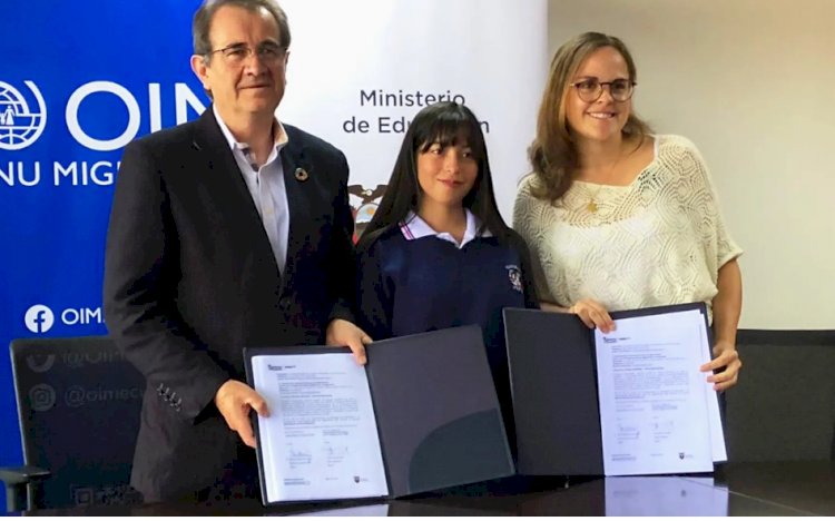 Ecuador y OIM garantizan educación de niñas, niños y jóvenes en situación de movilidad humana