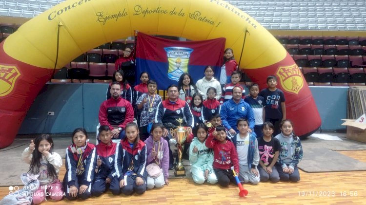 Cotopaxi quedó como vicecampeón nacional 2023 en Karate Do infantil