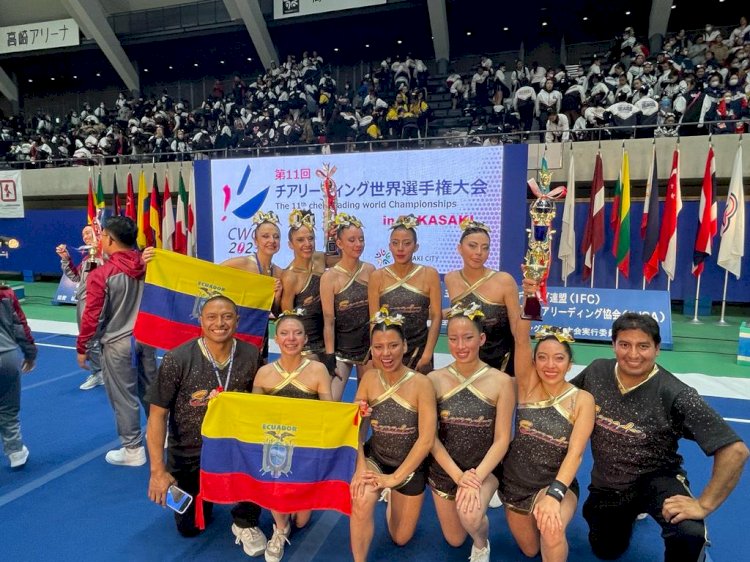Bronce para Ecuador en el 11th Cheerleading World en Takasaki, Japón