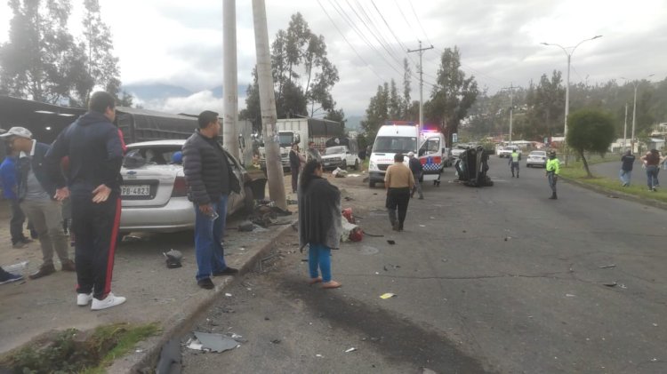 Dos siniestros de tránsito en Mera y Ambato recibieron atención desde el ECU 911