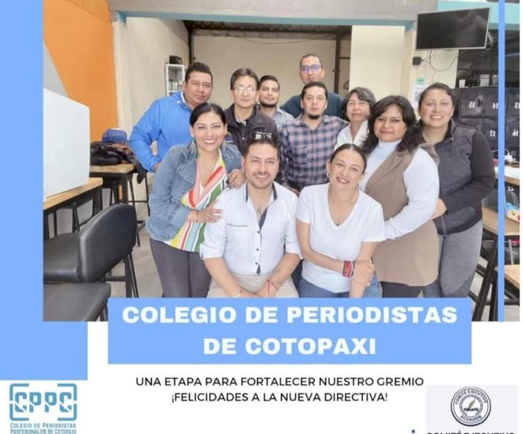 El Colegio de Periodistas de Cotopaxi, saluda a los periodistas  en su día 