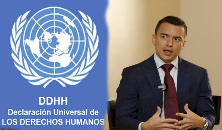 Daniel Noboa responde a preocupación de Derechos Humanos: “se han afectado derechos de 17 millones de ecuatorianos”