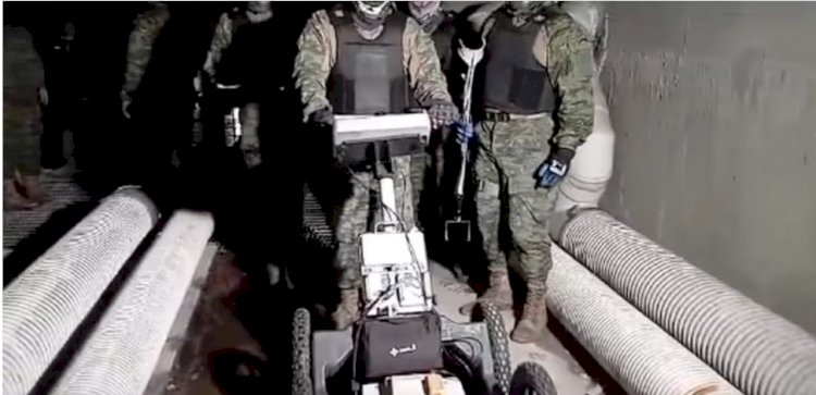 El robot que usaron para detectar los túneles debajo de la cárcel de Turi, en Cuenca