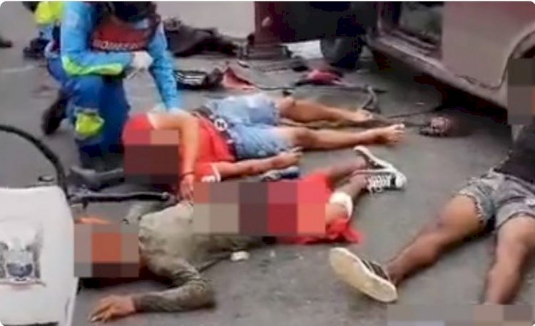 Pillos se accidentaron durante persecución policial, en Guayaquil.