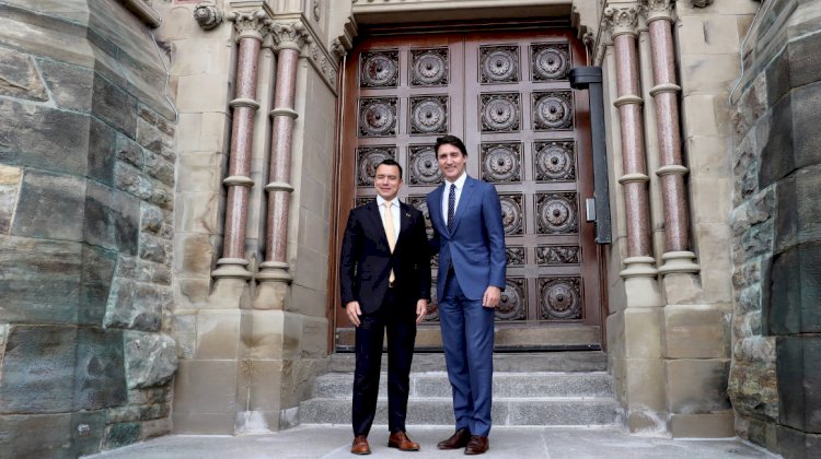 Trudeau y Noboa planean negociar un acuerdo de libre comercio entre Canadá y Ecuador