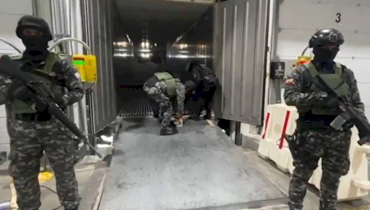 Ecuador decomisa 246 kilos de cocaína en un contenedor de mercancías con destino a Bélgica